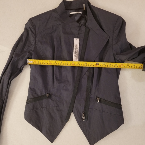 NWT T Tahari Orianna jacket, Size US 4,  Titanium Grey - Picture 6 of 8